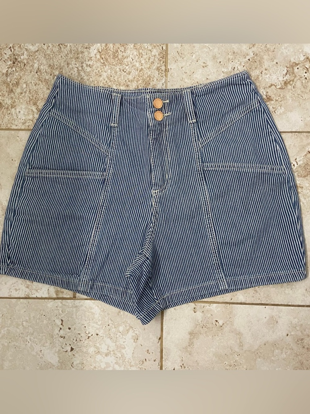 UNIVERSAL THREAD Striped Denim Shorts Size 4 NWOT